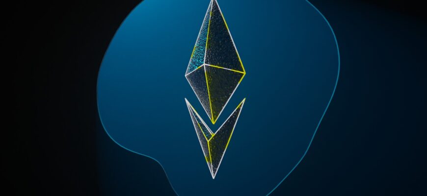 a stylized image of a blue and yellow diamond