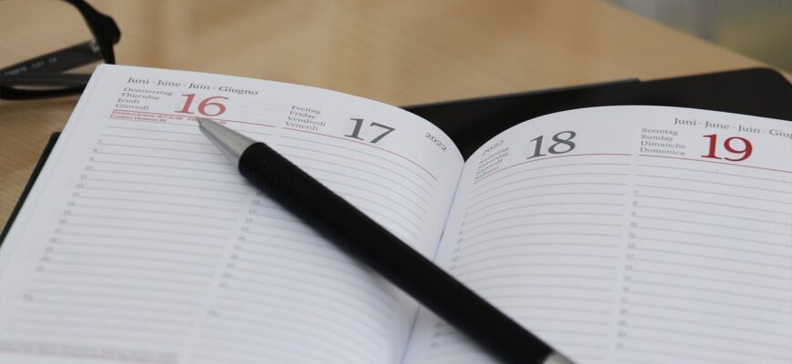 planner, journal, events