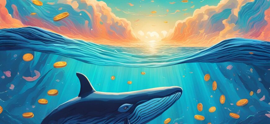 whale, coins, treasure