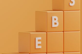 a 3d rendering of a pyramid of blocks with the letters e, b, e
