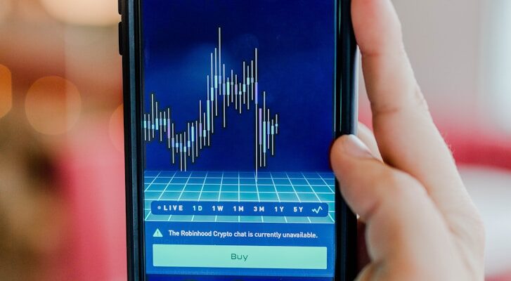 turned-on Android smartphone